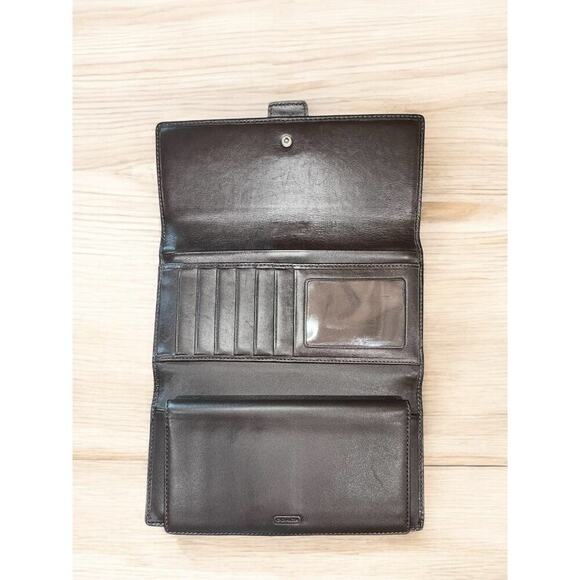 Vintage Coach 6388 Soho Mini Signature Flap Satchel & 6515 Checkbook Wallet - Picture 9 of 15